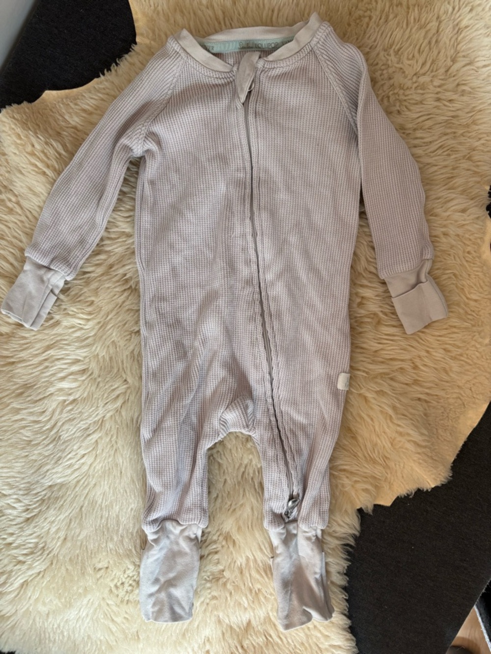 LouLou Lollipop soft grey waffle sleeper